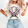 Baseball Game Day Drip Mama Tis Season Cotton Fabric - Adult & Kids T-Shirts, Sweatshirts & Hoodies apparel design preview 1