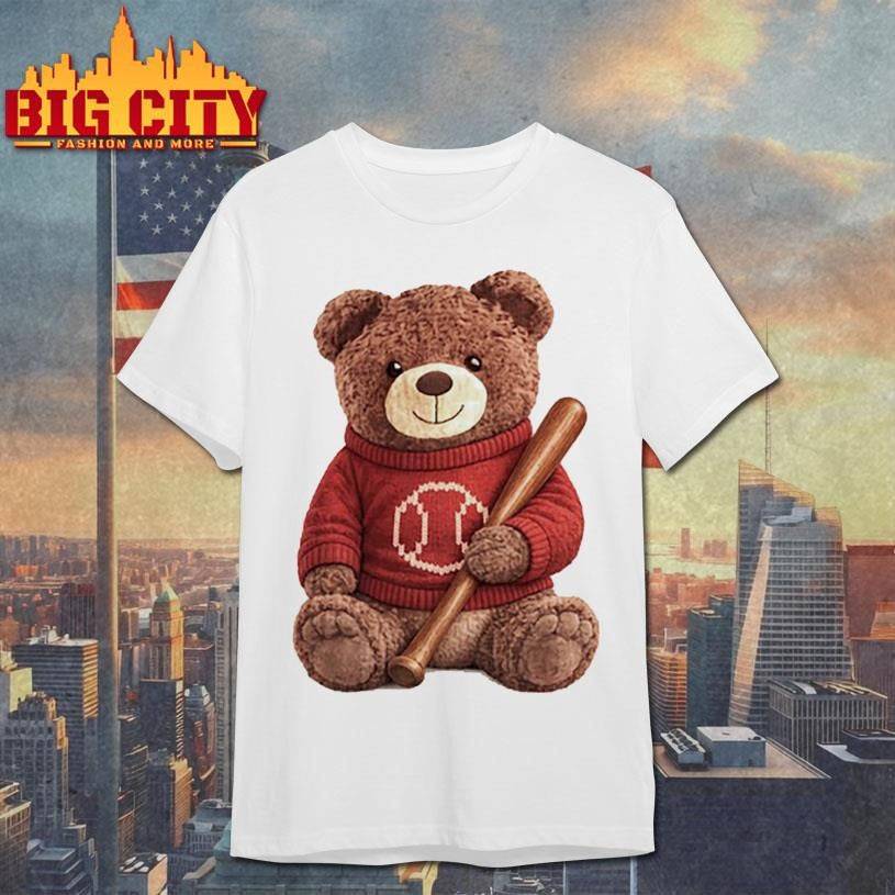 Baseball Teddy Bear - Adult & Kids T-Shirts, Sweatshirts & Hoodies apparel design preview 1