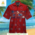 Washington Nationals Hawaiian MLB Baseball Aloha Red - Adult & Kids T-Shirts, Sweatshirts & Hoodies apparel design preview 1