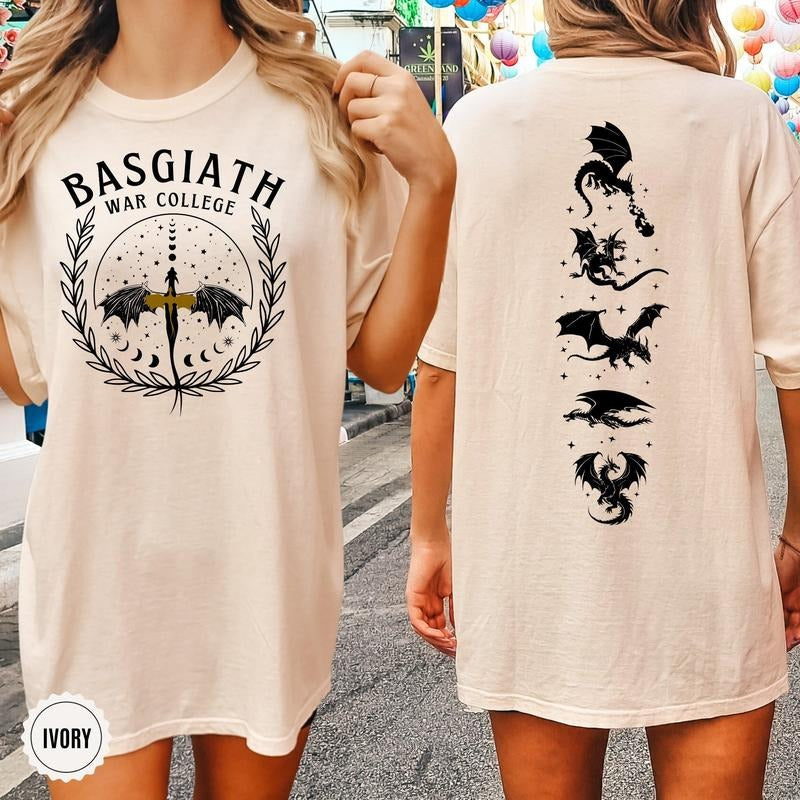 Basgiath War College 2 Sided Dragon Rider Rebecca - Adult & Kids T-Shirts, Sweatshirts & Hoodies apparel design preview 1