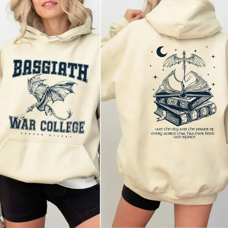 Basgiath War College 2 Sided Fourth Wing Empyrean - Adult & Kids T-Shirts, Sweatshirts & Hoodies apparel design preview 1