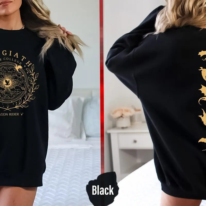 Basgiath War College 2 Sided Fourth Wing Dragon Rider - Adult & Kids T-Shirts, Sweatshirts & Hoodies apparel design preview 1