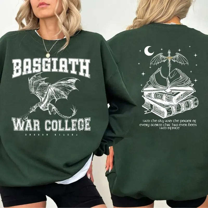 Basgiath War College 2 Sides Fourth Wing Dragon Rider - Adult & Kids T-Shirts, Sweatshirts & Hoodies apparel design preview 1