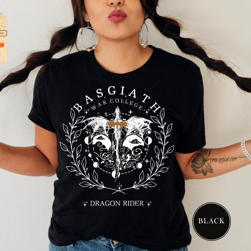 Basgiath War College Book Dragon Rider Fantasy - Adult & Kids T-Shirts, Sweatshirts & Hoodies apparel design preview 1