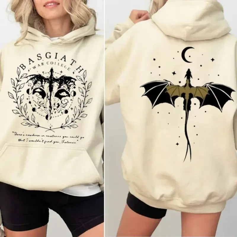 Basgiath War College Double Sided Violet Sorrengail - Adult & Kids T-Shirts, Sweatshirts & Hoodies apparel design preview 1