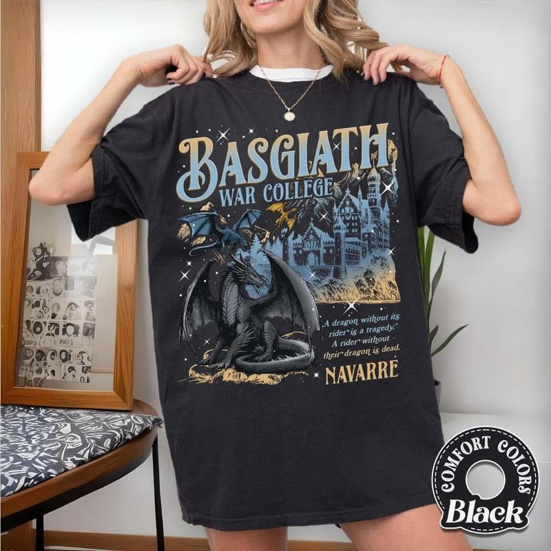 Basgiath War College Navarre Dragon Rider Fantasy - Adult & Kids T-Shirts, Sweatshirts & Hoodies apparel design preview 1