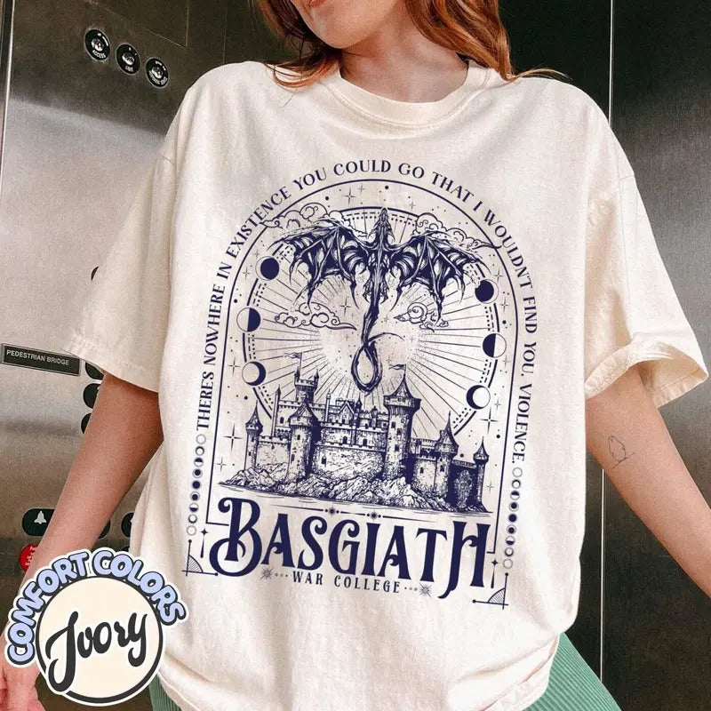 Basgiath War College Nowhere Existence Violence - Adult & Kids T-Shirts, Sweatshirts & Hoodies apparel design preview 1