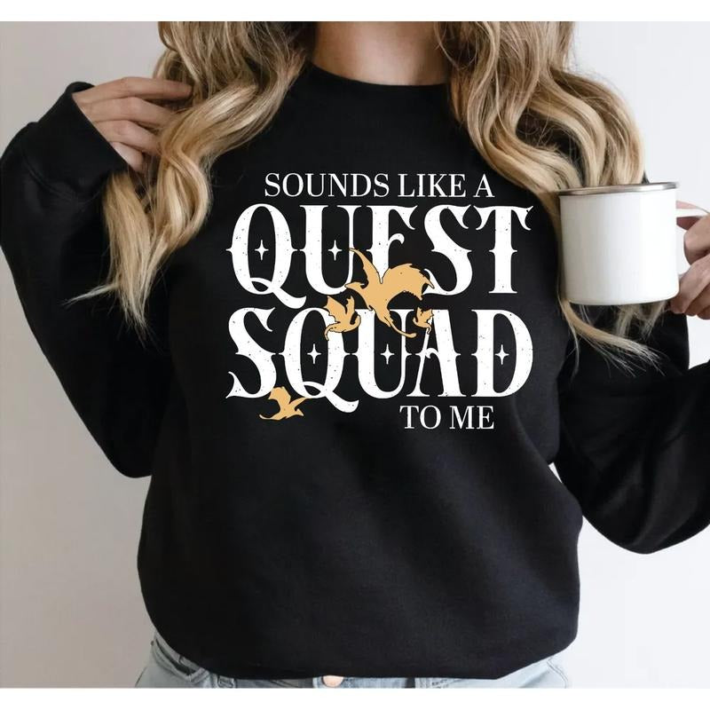 Basgiath War College Fourth Wing Quest Squad Ridoc - Adult & Kids T-Shirts, Sweatshirts & Hoodies apparel design preview 1