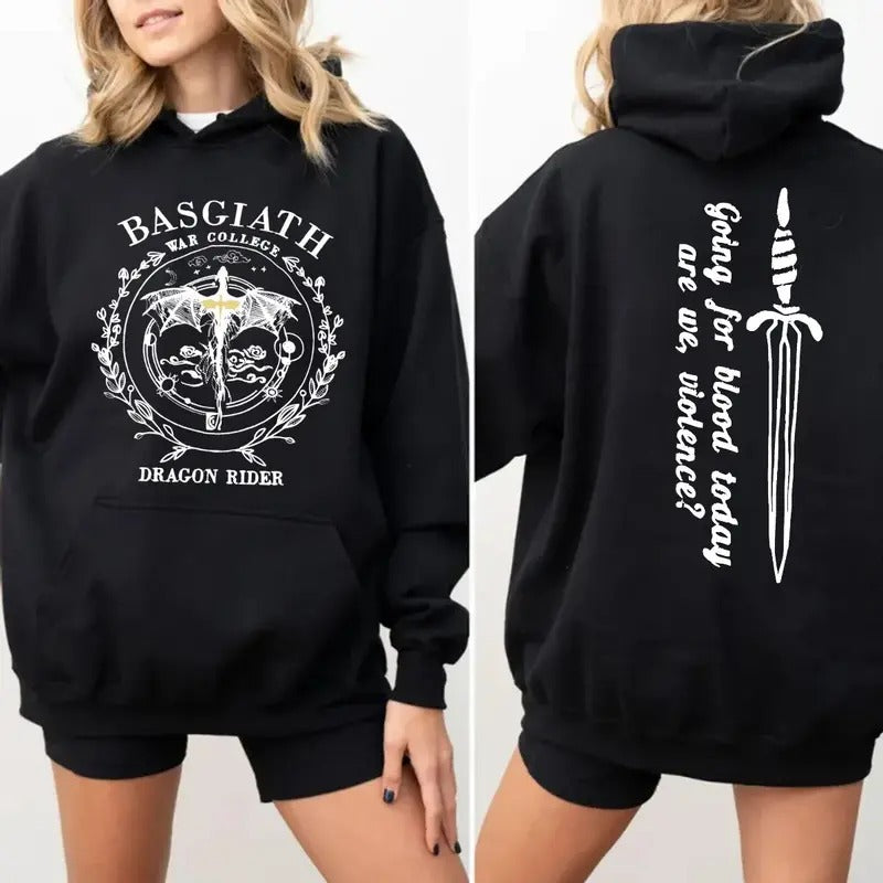 Basgiath War College Xaden Riorson Fourth Wing - Adult & Kids T-Shirts, Sweatshirts & Hoodies apparel design preview 1