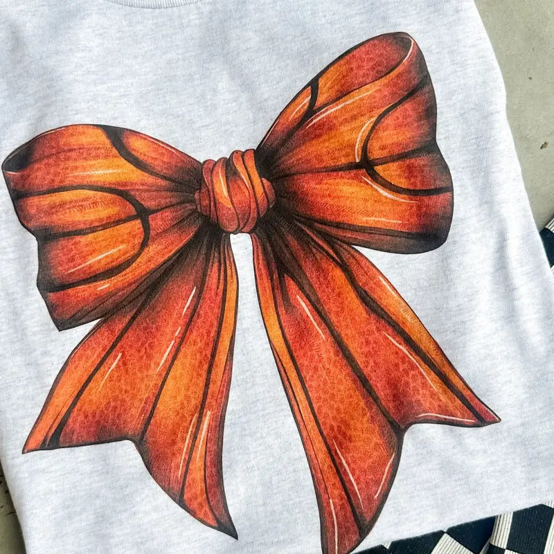 Basketball Bow Top - Adult & Kids T-Shirts, Sweatshirts & Hoodies apparel design preview 1
