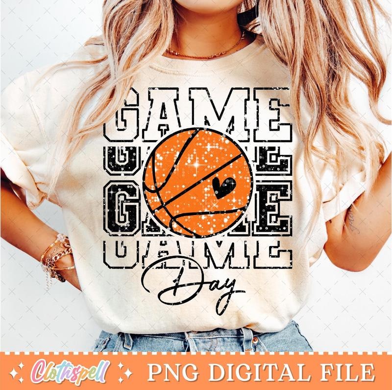 Basketball Game Day Mom Mama Retro - Adult & Kids T-Shirts, Sweatshirts & Hoodies apparel design preview 1