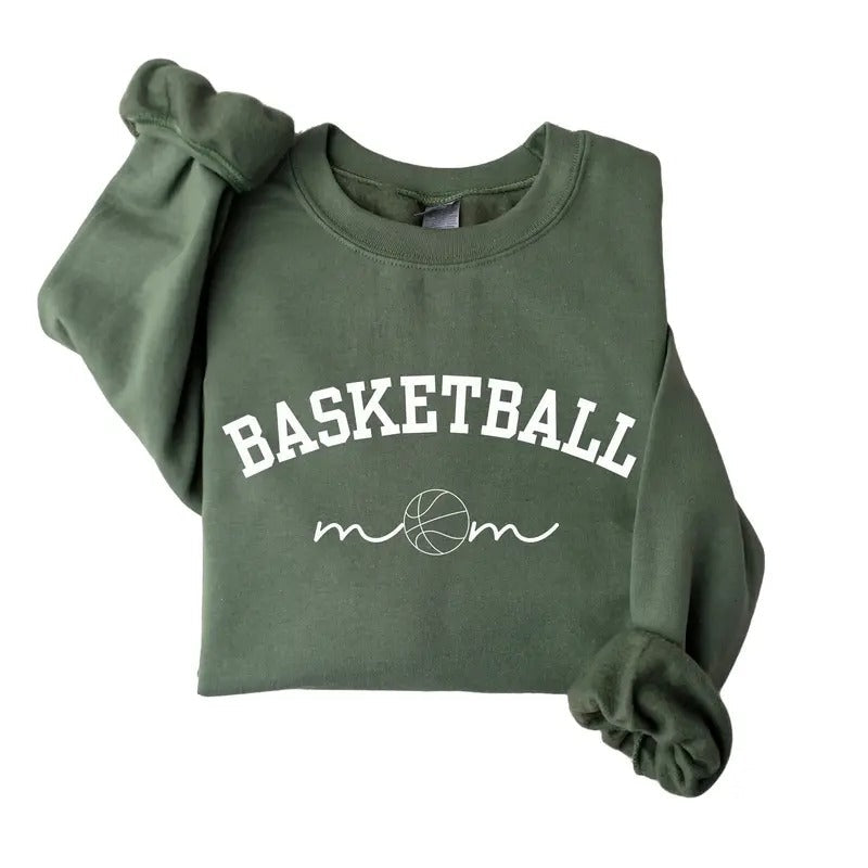 Basketball Mom Cotton Game Day Spring Casual Comfort - Adult & Kids T-Shirts, Sweatshirts & Hoodies apparel design preview 1