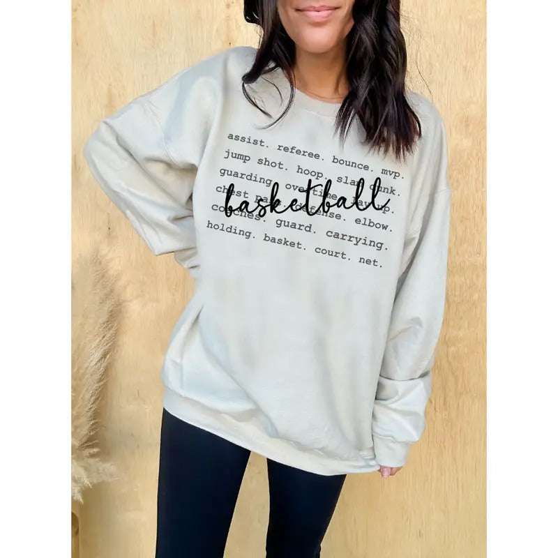 Basketball Words - Adult & Kids T-Shirts, Sweatshirts & Hoodies apparel design preview 1