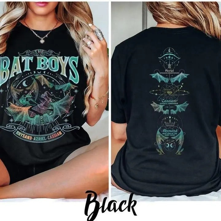 Bat Acotar Boy Fan Night Court Rhysand Cassian Azriel - Adult & Kids T-Shirts, Sweatshirts & Hoodies apparel design preview 1