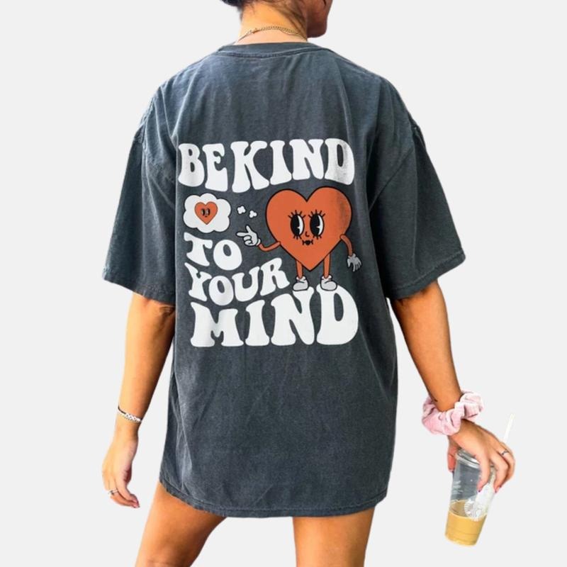 Be Kind Your Mind Mental Health Self Care Anxiety - Adult & Kids T-Shirts, Sweatshirts & Hoodies apparel design preview 1