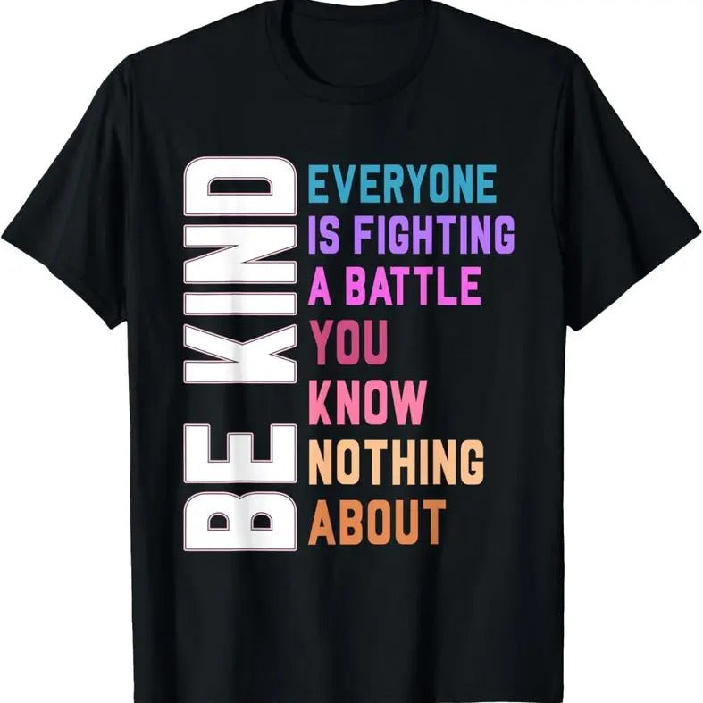 Be Kind Everyone Summer Black Plus Size Printed Short - Adult & Kids T-Shirts, Sweatshirts & Hoodies apparel design preview 1