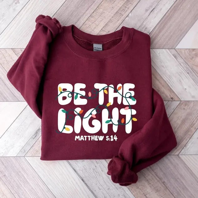 Be Light Religious Christian Faith Based Gifted - Adult & Kids T-Shirts, Sweatshirts & Hoodies apparel design preview 1