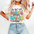 Be Reason Someone Smiles Today Mental Health Positive - Adult & Kids T-Shirts, Sweatshirts & Hoodies apparel design preview 1