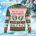 Bea White May All Your Christmases Ugly Christmas Sweater - Holiday Gift product image