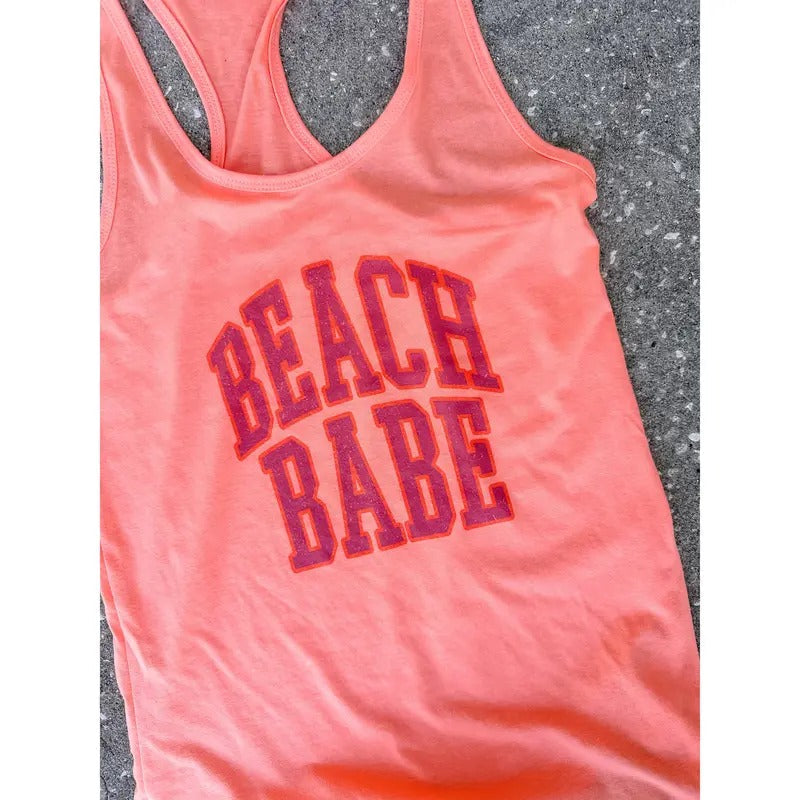 Beach Babe Tank - Adult & Kids T-Shirts, Sweatshirts & Hoodies apparel design preview 1