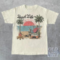 Beachlife Vintage Retro Skate Oversize Nostalgia 90s - Adult & Kids T-Shirts, Sweatshirts & Hoodies apparel design preview 1