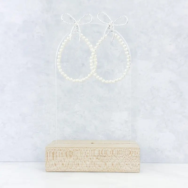 Beads Bows Hoop Earrings - Adult & Kids T-Shirts, Sweatshirts & Hoodies apparel design preview 1