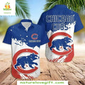 Chicago Cubs Hawaiian Bear Down Beachside Aloha - Adult & Kids T-Shirts, Sweatshirts & Hoodies apparel design preview 1