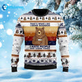 Bear That’s What I Do I Drink Bourbon Ugly Christmas Sweater - Holiday Gift product image
