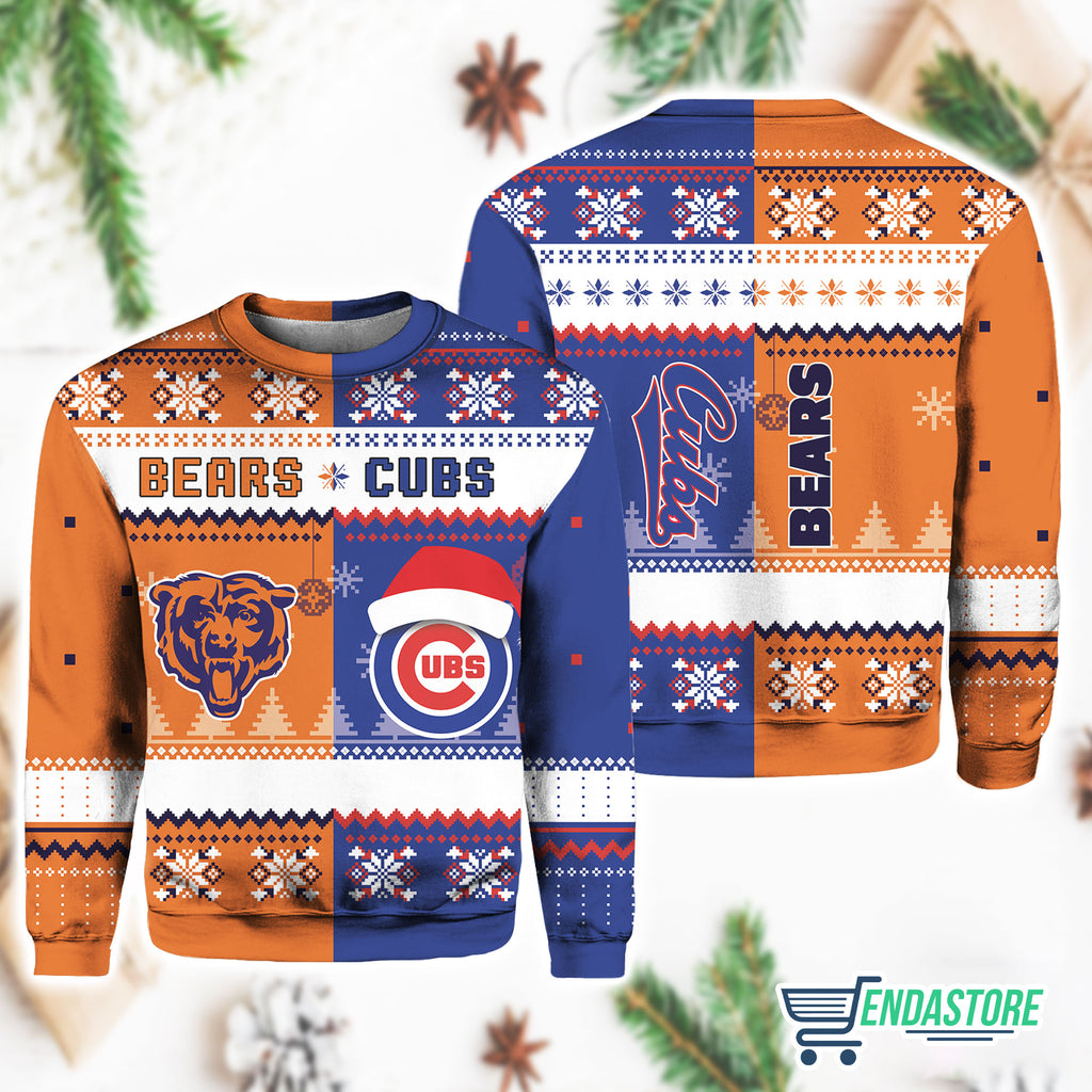 Bear x Cub Customized 3D Ugly Christmas Sweater - Holiday Gift product image