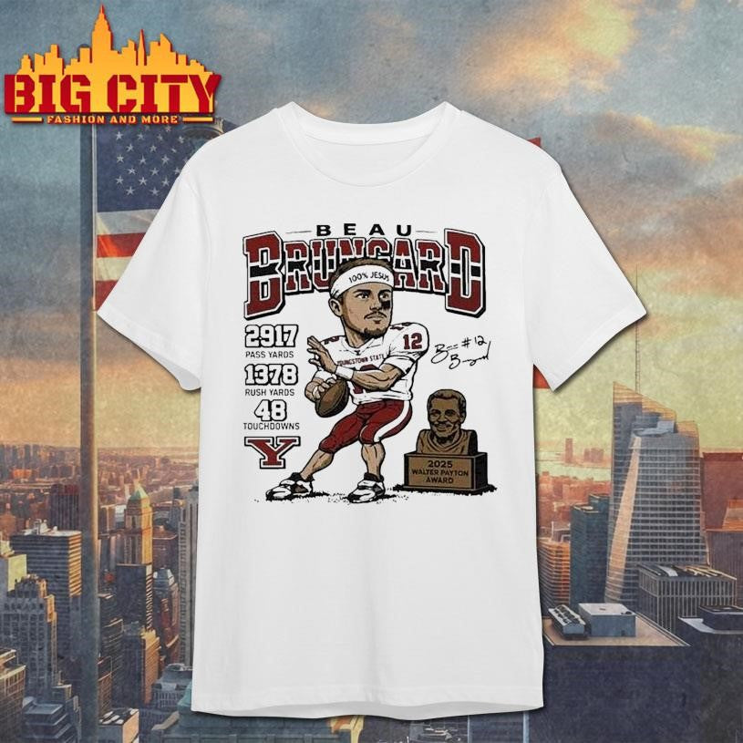 Beau Brungard 2025 Walter Payton Award Winner - Adult & Kids T-Shirts, Sweatshirts & Hoodies apparel design preview 1