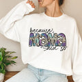 Because Mama Said So Faux Sequin Leopard Sublimation - Adult & Kids T-Shirts, Sweatshirts & Hoodies apparel design preview 1