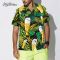 Beer Lovers Aloha Green Tropical Hawaiian - Adult & Kids T-Shirts, Sweatshirts & Hoodies apparel design preview 1