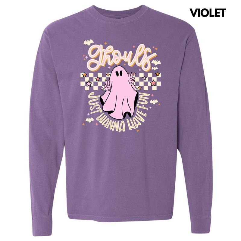 Beige Checker Ghouls Fun Comfort Colors 'NLB' - Adult & Kids T-Shirts, Sweatshirts & Hoodies apparel design preview 1