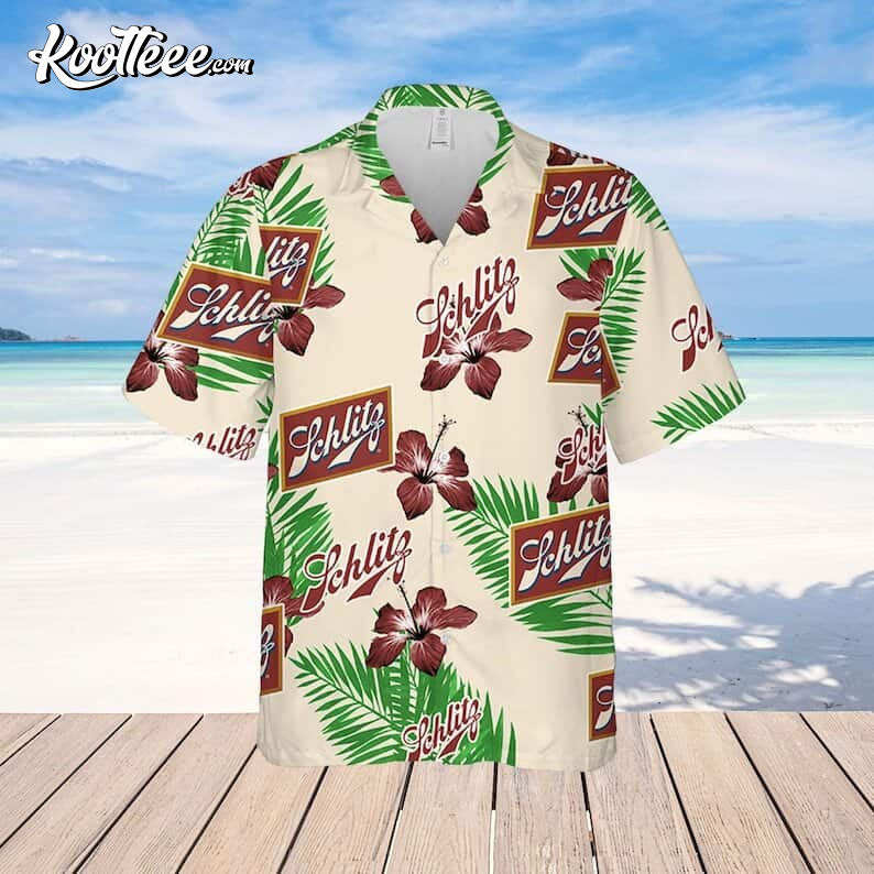 Beige Schlitz Beer Summer Beach Gift Hawaiian - Adult & Kids T-Shirts, Sweatshirts & Hoodies apparel design preview 1