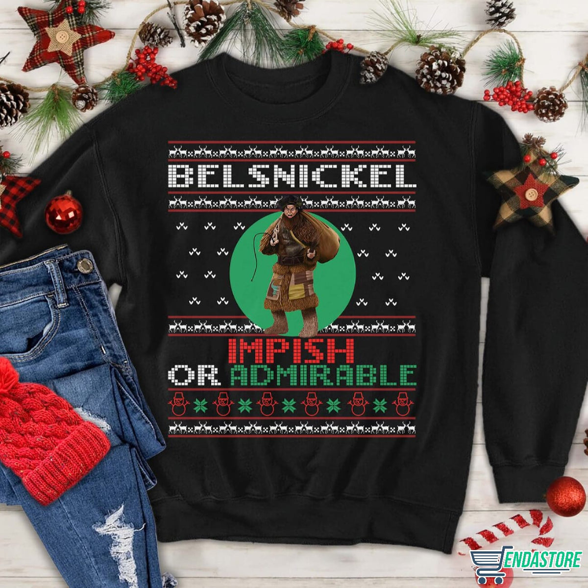 Belsnickel Impish Or Admirable Christmas Sweater - Holiday Gift product image