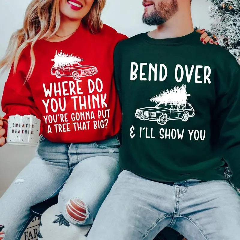Bend Over Where Do You Thing Funny Couples Party - Adult & Kids T-Shirts, Sweatshirts & Hoodies apparel design preview 1