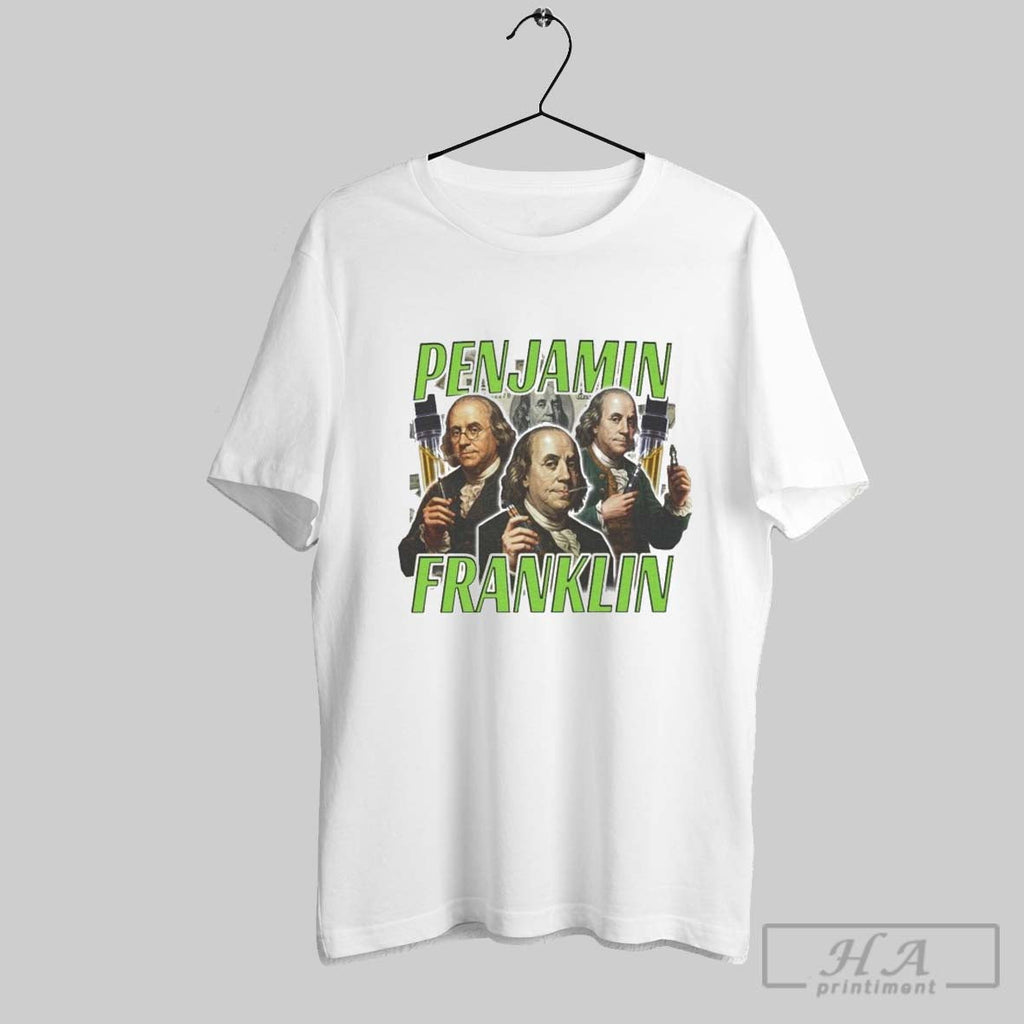 Benjamin Franklin Penjamin Dab Pen - Adult & Kids T-Shirts, Sweatshirts & Hoodies apparel design preview 1