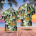Bernese Mountain Dog Tropical Pattern Hawaiian - Adult & Kids T-Shirts, Sweatshirts & Hoodies apparel design preview 1