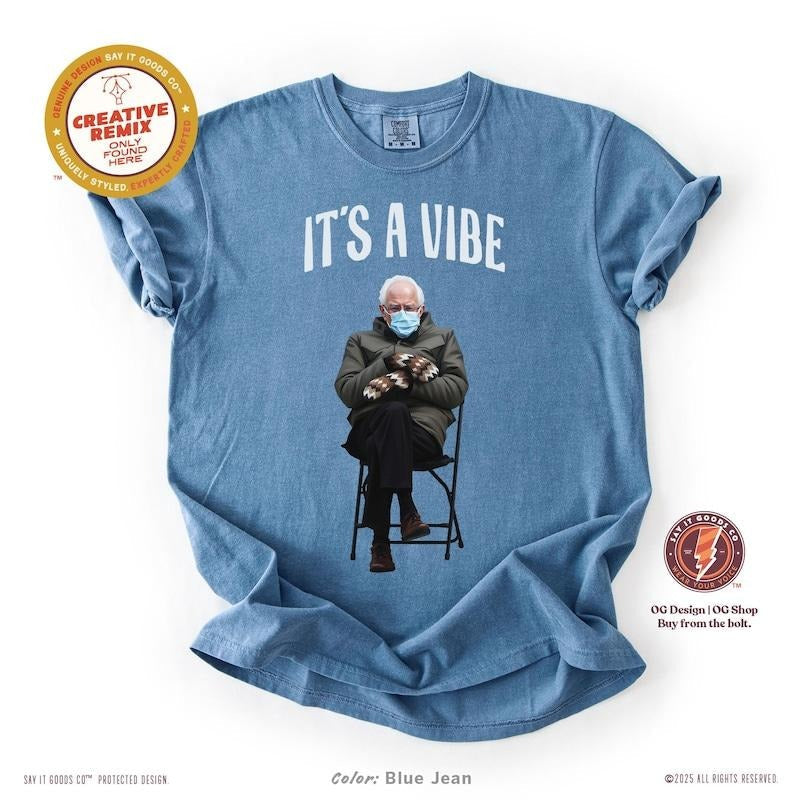 Bernie Sanders Meme Leftist Political Coachella - Adult & Kids T-Shirts, Sweatshirts & Hoodies apparel design preview 1