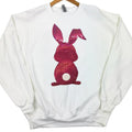 Berry Bunny Sequin Patch WHITE - Adult & Kids T-Shirts, Sweatshirts & Hoodies apparel design preview 1