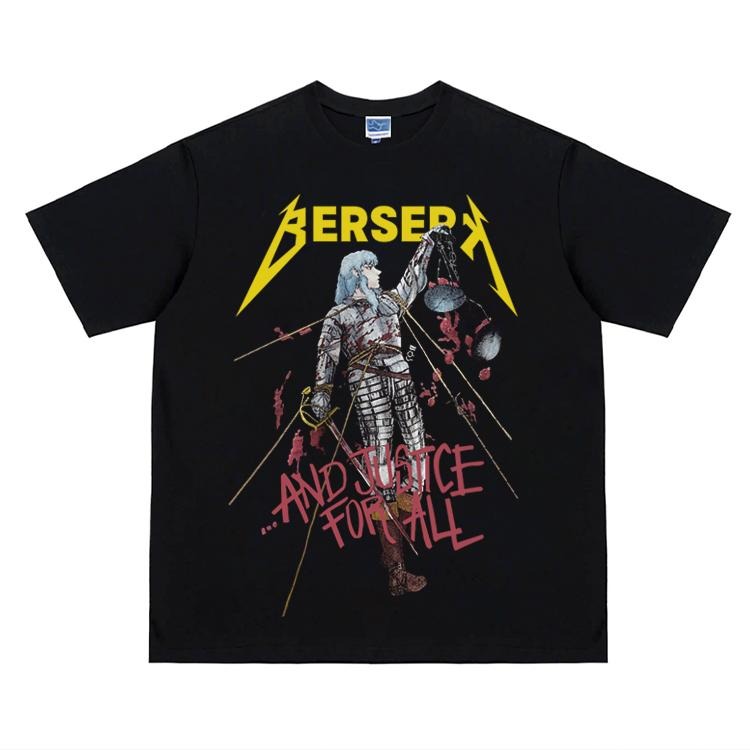 Berserk JUSTICE ALL" Heavyweight Vintage 100% Cotton - Adult & Kids T-Shirts, Sweatshirts & Hoodies apparel design preview 1