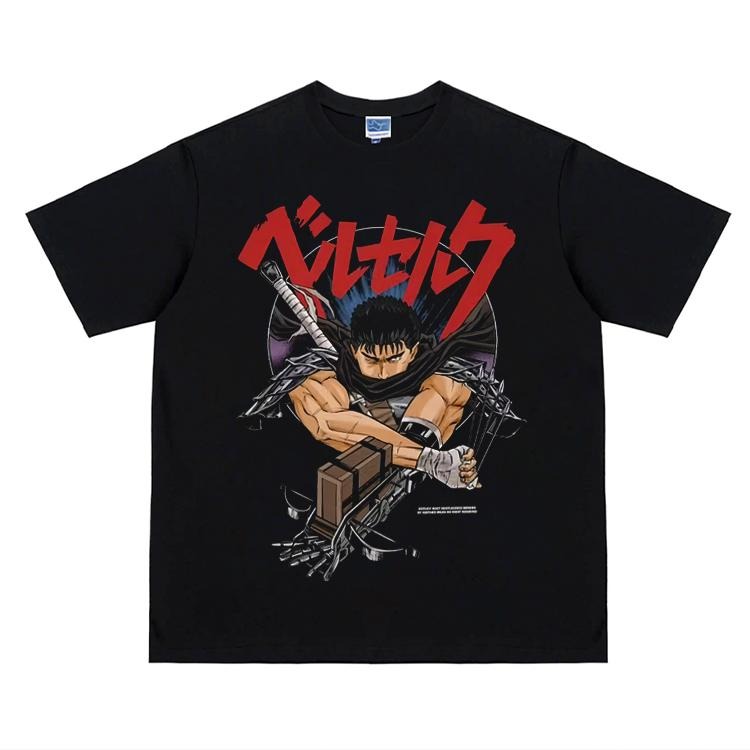 Berserk "Battle Stance" Heavyweight Vintage 100% - Adult & Kids T-Shirts, Sweatshirts & Hoodies apparel design preview 1