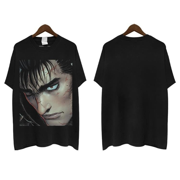 Berserk "Guts" Heavyweight Vintage 100% Cotton Anime - Adult & Kids T-Shirts, Sweatshirts & Hoodies apparel design preview 1