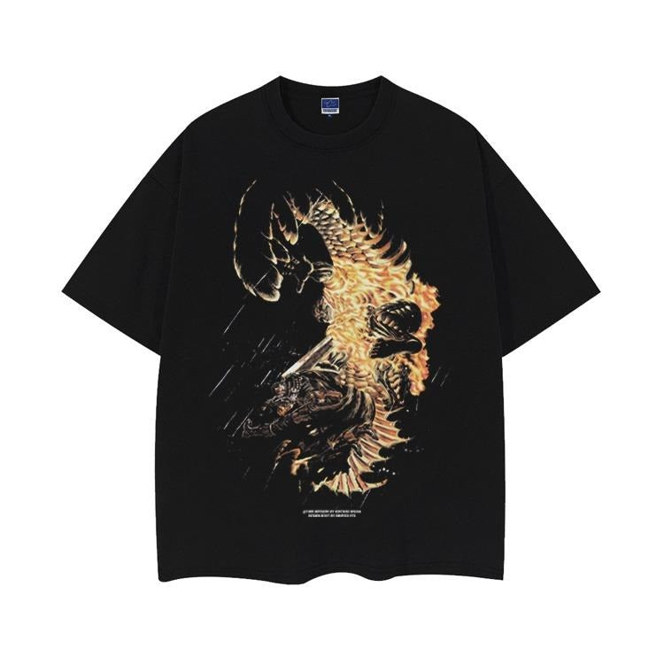 Berserk "Guts Vs. Mozgus" Heavyweight Vintage 100% - Adult & Kids T-Shirts, Sweatshirts & Hoodies apparel design preview 1
