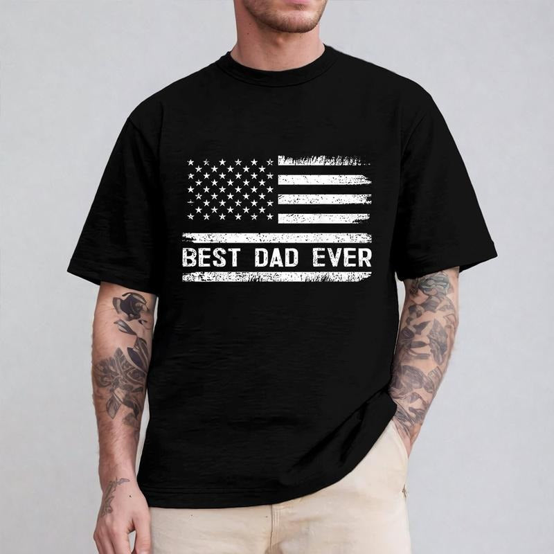 Best Dad Ever Casual Crew Neck Short Sleeve Tops - Adult & Kids T-Shirts, Sweatshirts & Hoodies apparel design preview 1