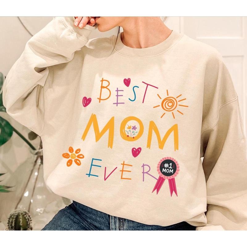 Best Mom Ever Funny MomShirt Cute Mama Vintage Mother - Adult & Kids T-Shirts, Sweatshirts & Hoodies apparel design preview 1