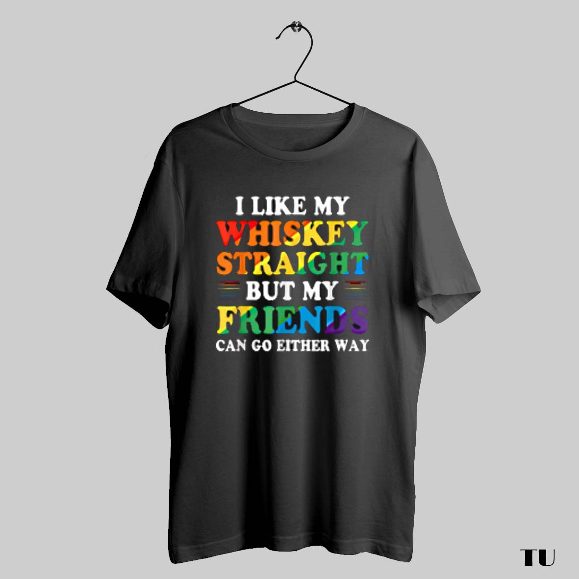 Best Official I Like My Whiskey Straight But Friends - Adult & Kids T-Shirts, Sweatshirts & Hoodies apparel design preview 1