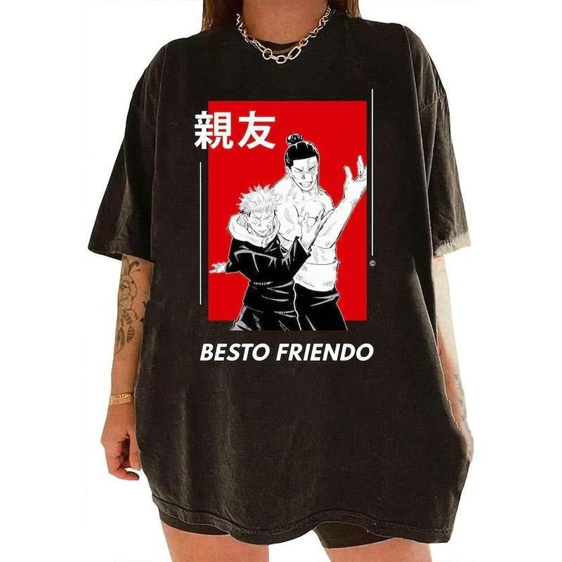 Besto Friendo Aoi Todo Itadori Yuji Anime Manga Fan - Adult & Kids T-Shirts, Sweatshirts & Hoodies apparel design preview 1