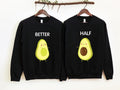 Better Half Avocado Matching Couples Cute Valentine - Adult & Kids T-Shirts, Sweatshirts & Hoodies apparel design preview 1