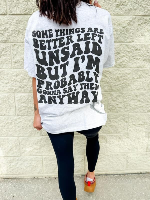 Better Left Unsaid - Adult & Kids T-Shirts, Sweatshirts & Hoodies apparel design preview 1